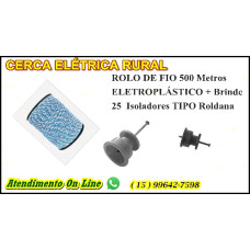 Fio Eletroplástico Cordoalha Aço 15X6 - 500M + Brinde