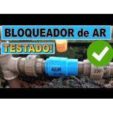 Bloqueador de ar  reduz conta de Água