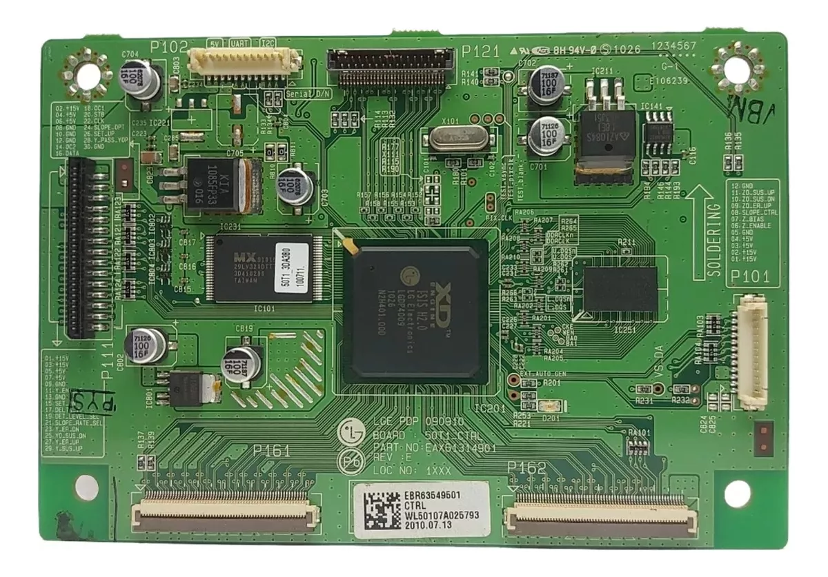 Placa Tcon Tv Lg 50pj350 Eax61314901 Ebr63549501