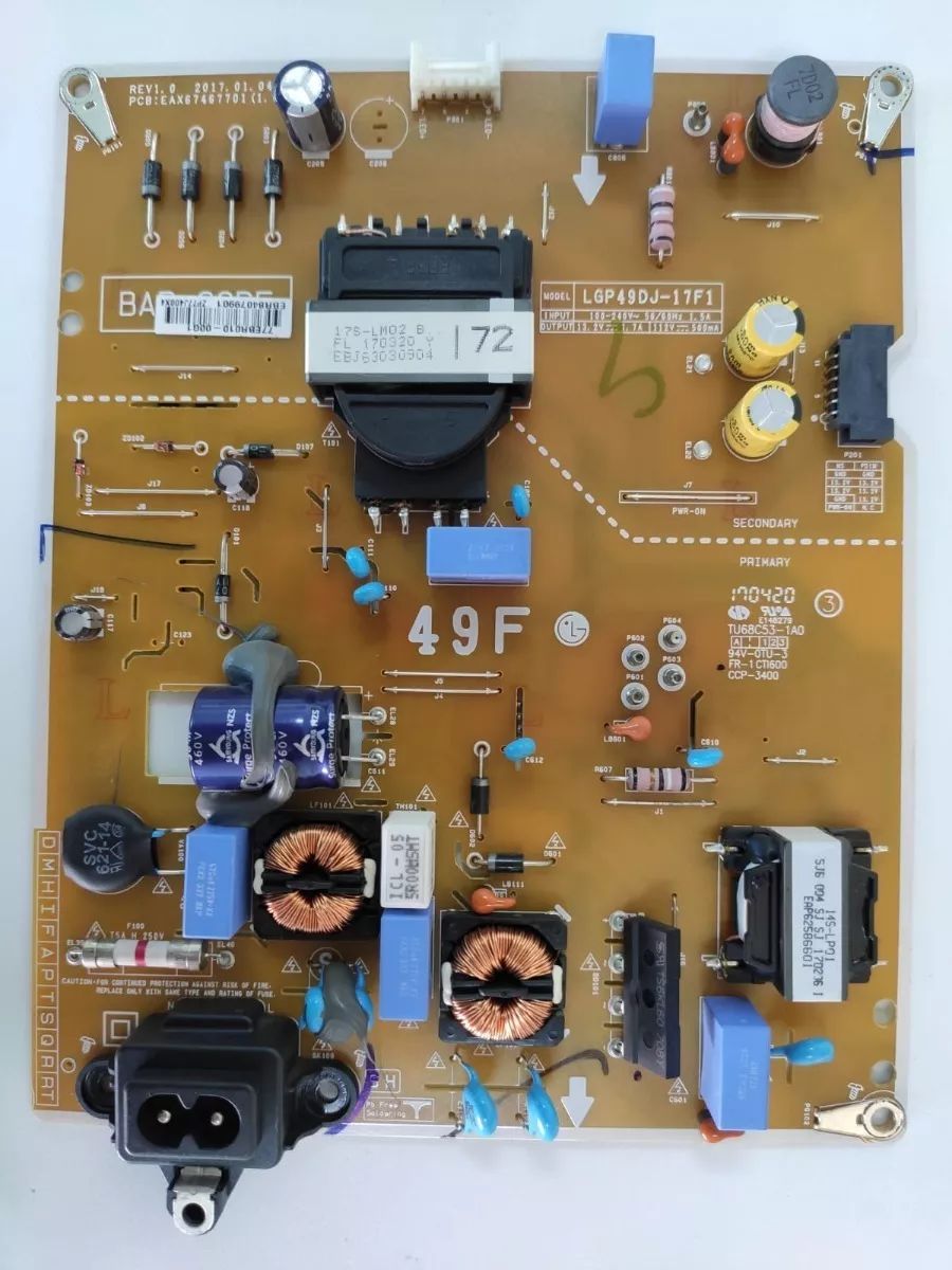 Placa Fonte Tv LG 49lj5550 - Eax67467701