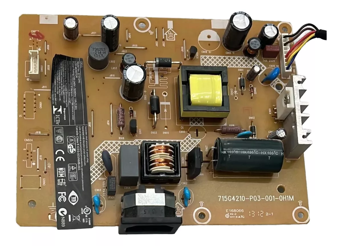 Placa Fonte Monitor Para Dell E1912hc 715g4210-p03-001-0h1m