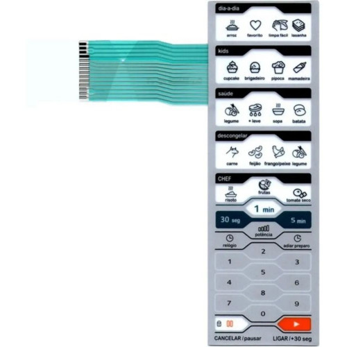 Membrana teclado microondas midea mtas 41 500x500