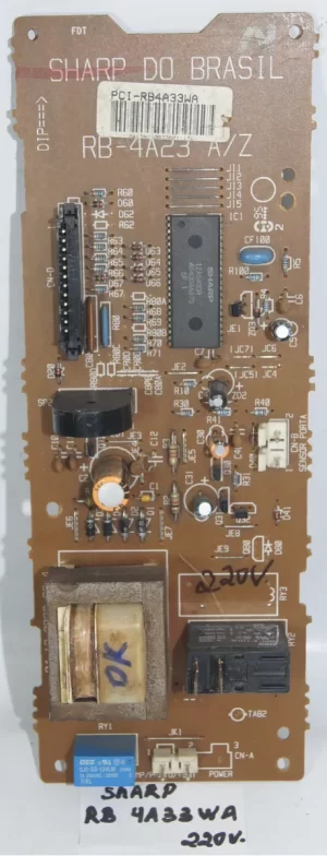 Placa Comando Display Microondas Sharp Rb 4a33wa
