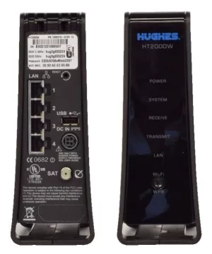 Modem/roteador via satélite HughesNet - Hughes - HT2000W - SEM FONTE DE ALIMENTAÇÃO