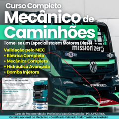 Curso Completo de Mecânico Diesel + Bomba Injetora + Eletrica Completa (Video Aulas + PDF GRÁTIS)