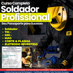 Curso Completo de Soldador Profissional | Vídeo Aula + Apostilas