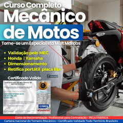 Curso Mecânico de Motos + Injeção Eletrônica Completo (Vídeo Aula)